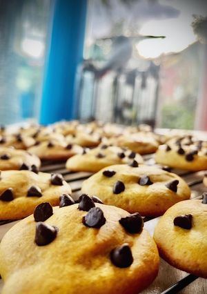 Una foto de Galletas de calabaza y chocolate