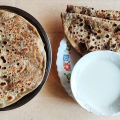 A picture of Puran Poli with organic jaggery.