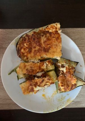 Töltött cukkini recept fotója