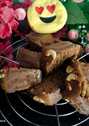 A picture of Whole wheat oats jaggery cake.