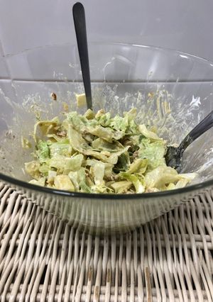 Una foto de 🥗 Ensalada de queso y membrillo súper fácil