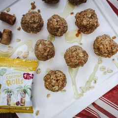 Kiddylicious coconut roll balls A picture of Kiddylicious coconut roll balls.