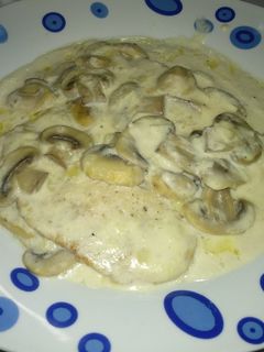 Una foto de Filetes de pollo a la Sidra