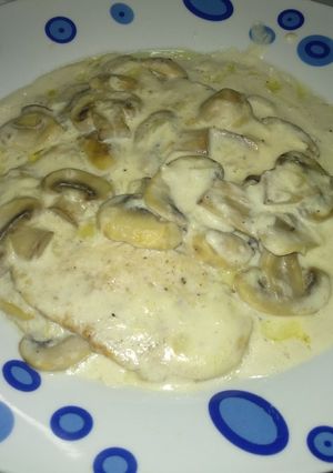 Una foto de Filetes de pollo a la Sidra