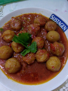 Foto resep Bakso tahu goreng saus pedas