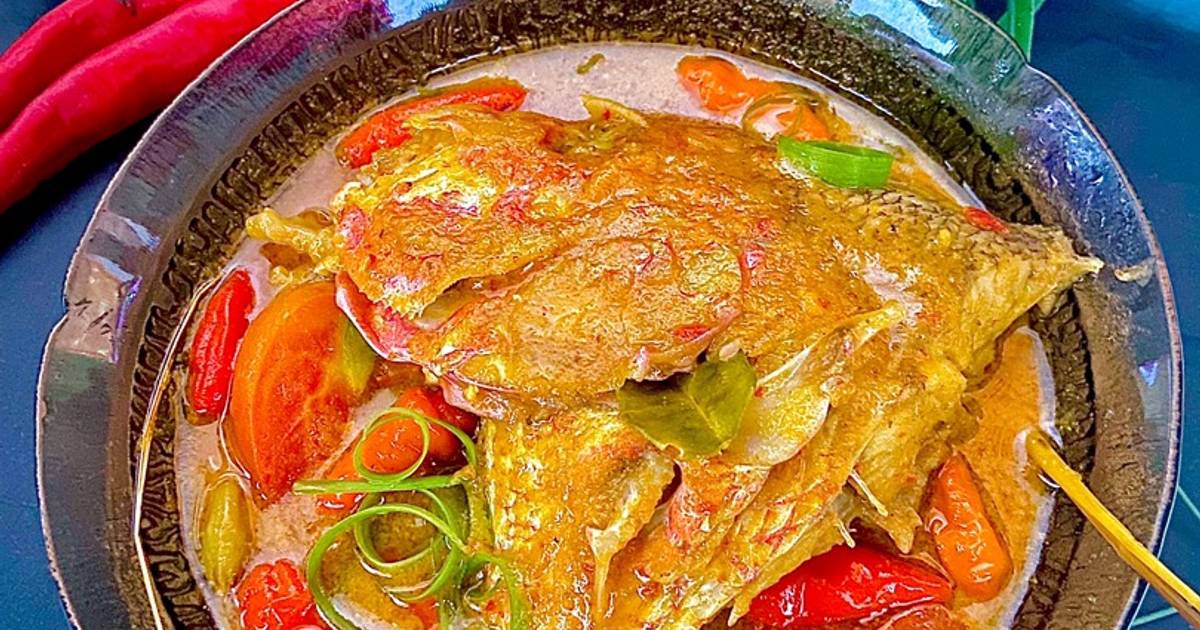 Resep Gulai Kepala Ikan Kakap Merah Oleh Wulandari Yulia Puspita Cookpad