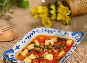 Hình của món Đậu hủ Tứ Xuyên.