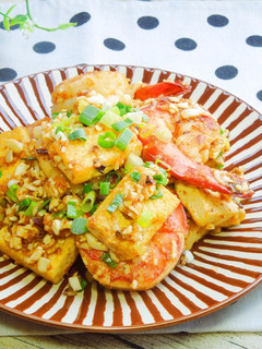 金沙蝦仁豆腐 的食譜成品照片
