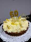 Tarta de limón y crema
