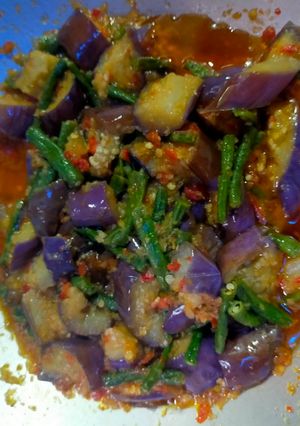 Foto resep Balado terong dan kacang panjang