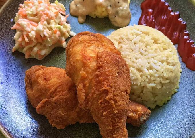 Resep Nasi Ayam Ala KFC, Enak