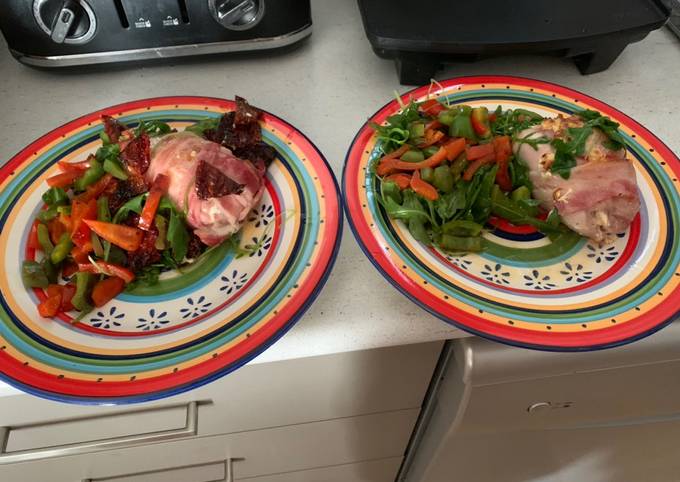 Chicken and Bacon stuffed with cream cheese Recipe