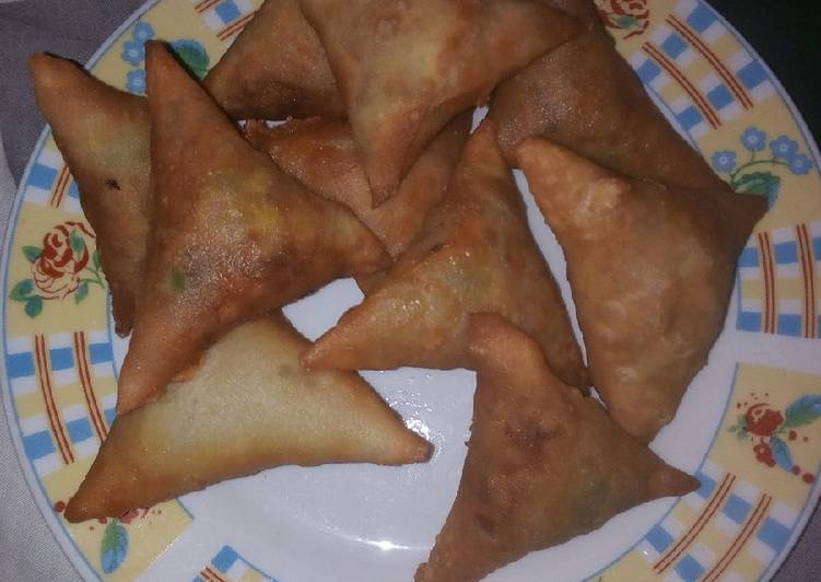 Steps to Prepare Favorite Scramble egg filled samosas