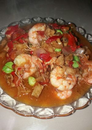 Foto resep Udang pelangi saus tiram