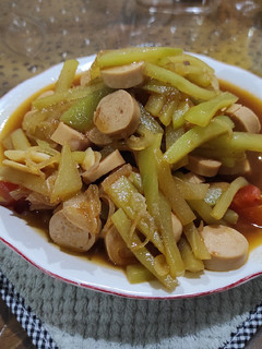 Foto resep Tumis Labu Siam Sosis