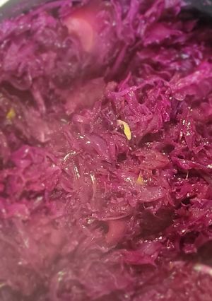 Una foto de Guarnición de repollo morado