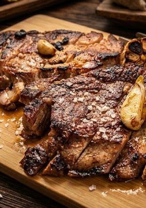 Szabad tartású mangalica tarja pillanatok alatt elkészítve pácolás nélkül 4 összetevővel recept fotója