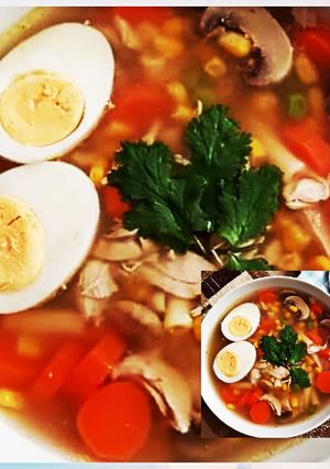 A picture of Diya's Chicken Soup To Chase Away The Cold.