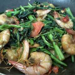 Tumis Kangkung Udang রেসিপির প্রধান ছবি