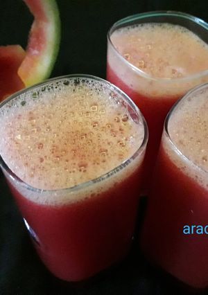 A picture of Water melon juice without sugar healthy and summer special.
