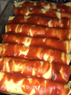 Una foto de CANELONES de carne