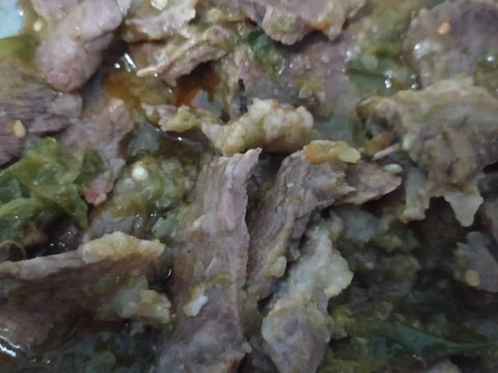 Langkah Gampang Menyiapkan Resep Sapi masak balado ijo Anti Ribet, Enak