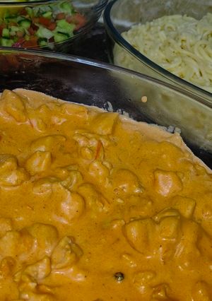 صورة لوصفة دجاج بالكريمة يمممي 😋😋