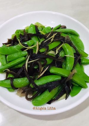 Foto resep Tumis kacang polong dan jamur kuping