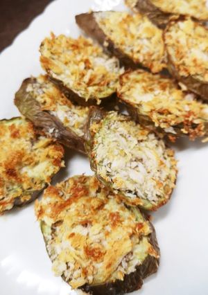 รูปของ มะเขือยาวชุบเกล็ด​ขนมปัง​ทอดไร้น้ำมัน airfryer ⭐