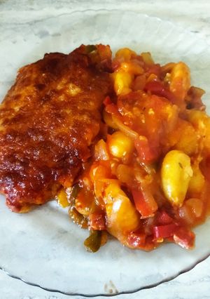 Une photo de Gratin de gnocchis au chorizo