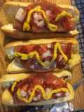 Hot dog casero con pan blanco, bolillo o media noche