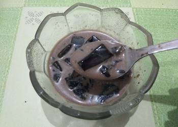 Cara Memasak Cepat Ciminis (Cincau Milo Kental Manis) Enak dan Sehat