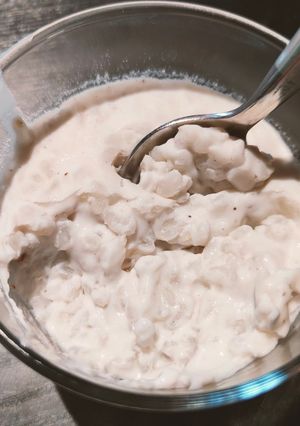 Une photo de Riz au lait au lait de coco