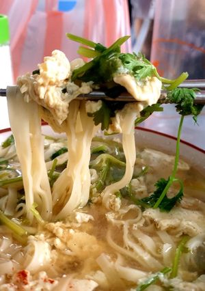 香菜蛋花湯麵 的食譜成品照片