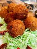 Potato and corn croquettes