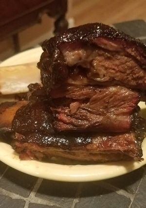 A picture of Sous-vide Smoked Beef Ribs.