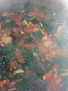 Una foto de Plato de garbanzos saludable