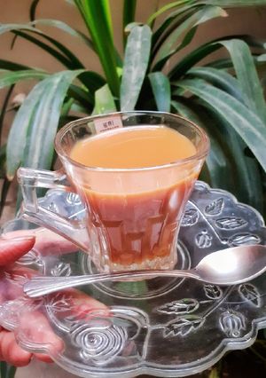 A picture of Dum wali chai ☕.