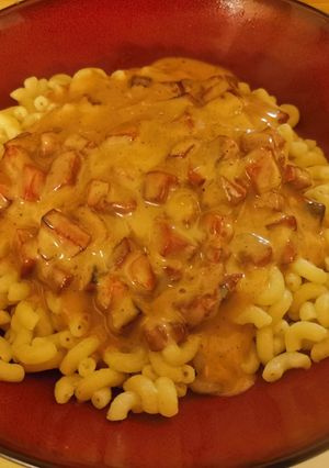 Une photo de Coquillettes à la Fausse Carbonara