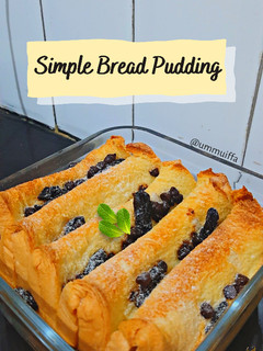 Foto resep Puding Roti (simple bread pudding)