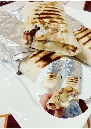 صورة لوصفة تاكوس منزلي باللحم المفروم ولا اروعة 🌯🌯😋😋