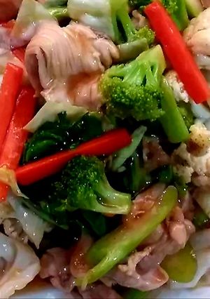 รูปของ ผัดผักรวมมิตรไก่
