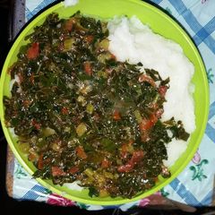 A picture of Morogo(Kale).