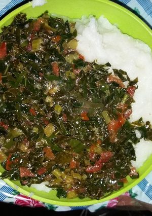 A picture of Morogo(Kale).