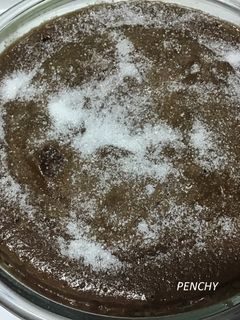 Una foto de Brownie de chocolate en microondas