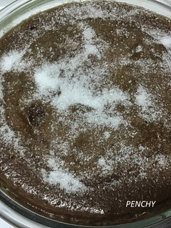 Una foto de Brownie de chocolate en microondas