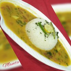 A picture of Sindhi Kadi - Chawal.