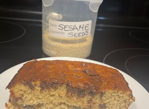 Una foto de Cake de Ajonjolí: Gluten free, sin azúcar ni lácteos