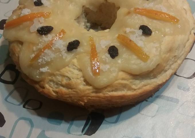 Rosca de Pascua vegana. Apto APLV, soja, huevo y frutos secos Receta de  Ludmiaplv- Cookpad