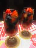 Gelatina Mosaico en Copas con Frutas!